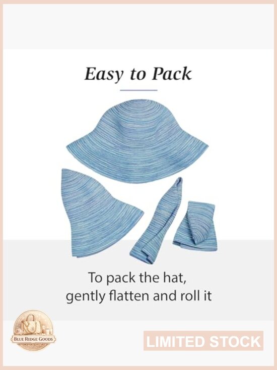UPF 30+ Sun Hat Wide Brim Packable Adjustable Beach Travel Hat main image 6